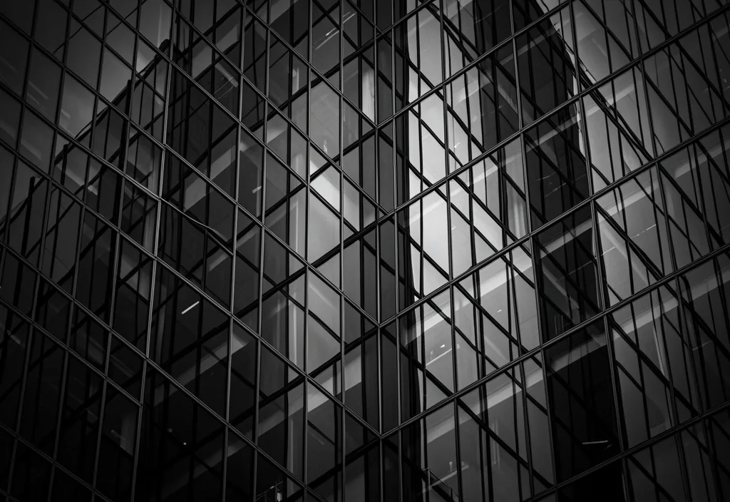 Architectural grid representing data structure